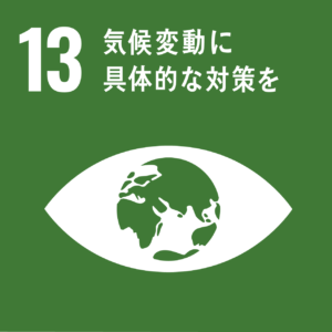SDGs17の目標　13気候変動に具体的な対策を